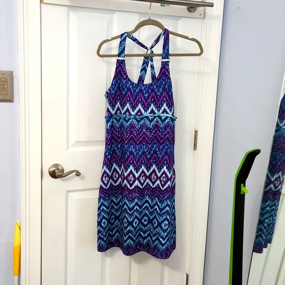 Halter dress, Size L, but runs small, more like M.
